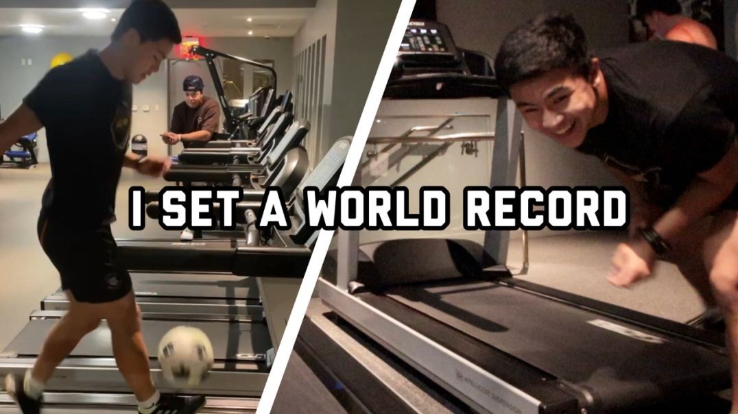 I Set A New Guinness World Record (Juggling Soccer Ball On Treadmill)