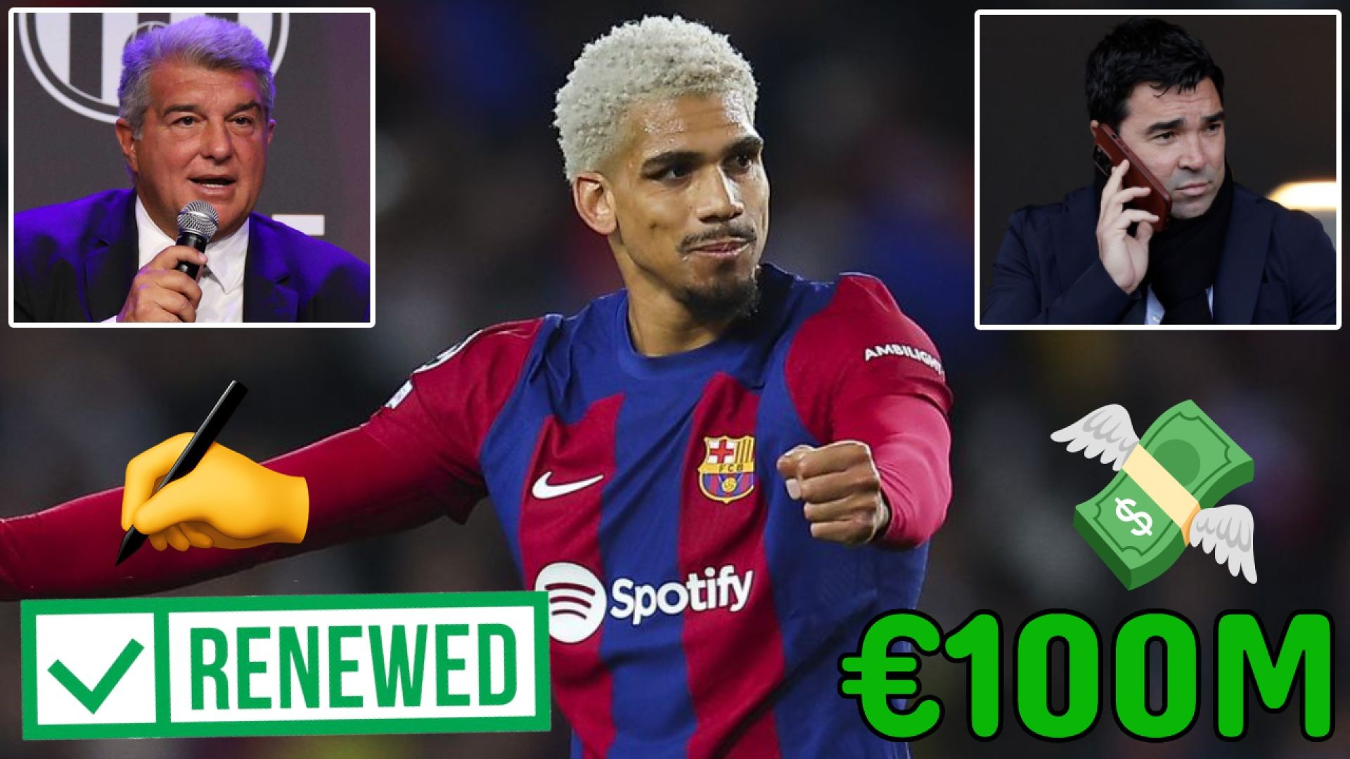 ?Barcelona Set HUGE €100 Million Price Tag On Ronald Araujo?| Analyzing His Future & Renewal??