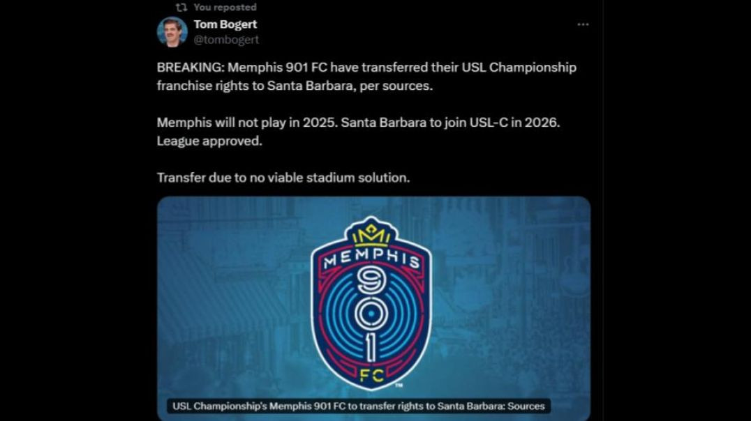 LIVE REACTION TO MEMPHIS 901 FC GOING ON HIATUS